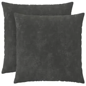 vidaXL Prevleka za blazino 2 pcs HEERLEN Antracit 60 x 60 cm
