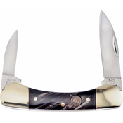 Hen & Rooster Small Canoe Buffalo Horn