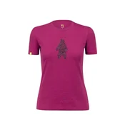 Karpos Wild Animals ženska majica, raspberry coulis/print 2 (XS)