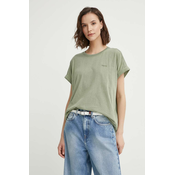 Pamucna majica Pepe Jeans EDITH za žene, boja: zelena, PL505893