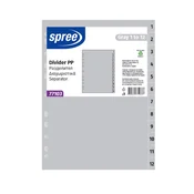 Pregradni karton 1-12 spree siv pp 77103 SPREE