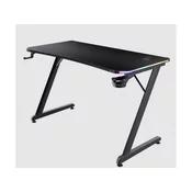 Trust GXT 709 Luminus RGB gaming stol | 120x60x74 | Crni