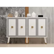 Wallity Komoda Ansel 120x80x30cm Belo-Zlatna