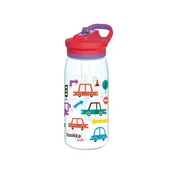QUOKKA Quokka Kids Glow, Plastična steklenica s slamico Cars, 580ml, 40285