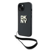 DKNY DKNY zapestni trak z logotipom - Ohišje za iPhone 15 Plus (črno)