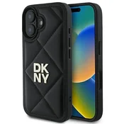 slomart Etui DKNY Quilted Stack Logo za iPhone 16 - črno