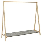 Stalak za odjecu s policama 106x34x102 cm od bambusa