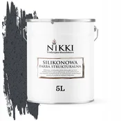 shumee Silikonska strukturna fasadna barva 5L jekleno siva RAL7024