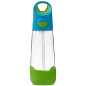 b.box otroška steklenica s slamico, 600 ml, modra/zelena