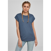 Urban Classics Curvy Majica Extended Shoulder, modra