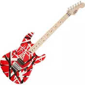 EVH Stripe Series Red with Black Stripes Električna kitara (Rabljeno)