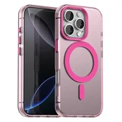 Hibridni ovitek Techsuit CandyCase MagSafe za iPhone 16 Pro Max - pink