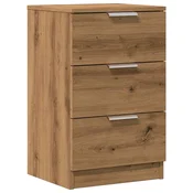 MAISON CHIC Nočna omarica - Nočna miza artisan hrast 40x36x65 cm inženirski les, (21687269)