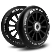 Soke Kolesa za skuter 100 mm črna, 2 kosa