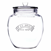 Stekleni zaokroženi kozarec s pokrovom Kilner, 4 l