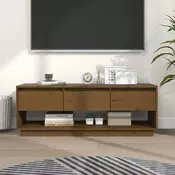 TV ormaric smeda boja meda 110,5x34x40 cm od masivne borovine