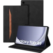 GS Ovitek za Samsung Galaxy Tab A9, Classic, z držalom za pisalo, črn