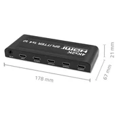 Active HDMI Splitter 4 x HDMI 4Kx2K, 3.4bps