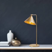 Opviq Konika 12266 Stona lampa, Zlatna
