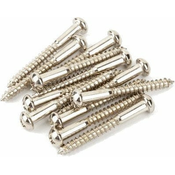 Fender Vintage-Style Stratocaster Bridge Mounting Screws Nickel 12 Pack