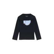 TOM TAILOR Majica svetlo modra/temno modra/off-bela