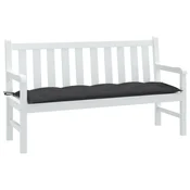 Vidaxl Blazina za vrtno klop melanž antracitna 150x50x7 cm blago