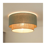 Duolla - Plafonsko svetlo BOHO 1xE27/15W/230V precnik 45 cm zeleno/smede