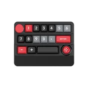 INF Brezžična RGB mehanska igralna tipkovnica XSX-W909 z makro definicijo Black+Red, (5000071899)