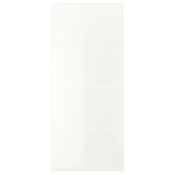 FÄRVIK 4 panela za okvir kliznih vrata, belo staklo, 100x236 cm