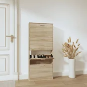 Omarica za čevlje hrast 59x17x150 cm inženirski les
