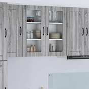 vidaXL Kuhinjski element Siva Sonoma 80 x 31 x 80 cm Konstruiran les