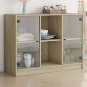 Vidaxl Komoda sonoma hrast 102x37x75,5 cm inženirski le