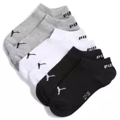 PUMA Sneaker Socks Youth (3-pack), Age, Grey/White/Black, 23-26
