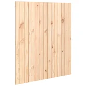 Vidaxl Stensko posteljno vzglavje 95,5x3x110 cm trdna borovina