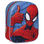 Djecji 3D Ruksak Spider-Man Crvena Plava 25 x 31 x 10 cm