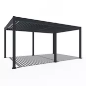 Bioklimatska pergola Antares — Samostoječa/3.6 x 5.3/Antracit/Električni motor in LED luči