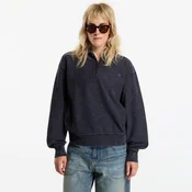 Mikina Carhartt WIP Lambert Polo Sweat Black Moon Wash XXL