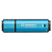 USB DISK KINGSTON IRONKEY 16GB VAULT PRIVACY 50, 3.2 Gen1, kovinski, strojna zaščita