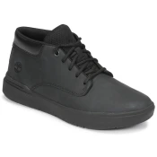 Timberland za moške. TB0A5S5M0151 Nizke usnjene športne copate Seneca Bay z vezalkami črne barve (44), Črna, Ravna stran, 