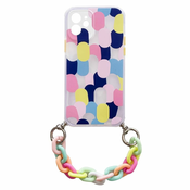slomart color chain case gel upogljiv elastičen ovitek z obeskom z verižico za xiaomi redmi note 10 pro multicolour (1)