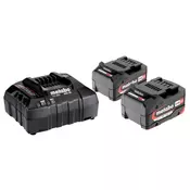Osnovni set: CAS baterije 2 x Li-Power 4,0 Ah + polnilec | METABO