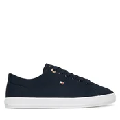 Superge Tommy Hilfiger Th Foxing Sneaker Canvas FW0FW09170 Mornarsko modra