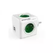 Allocacoc PowerCube Original USB 4xSchuco+2USB-5V/2.1A, zelena, 1202GN/DEOUPC