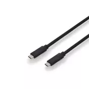 Digitus Digitus USB 3.1 Prikljucni kabel [1x - 1x ] 1 m Crna dvostruko zašticen