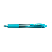 Pentel EnerGel X, Kemijska olovka na uvlačenje sa kvačicom, Tirkizno, Tirkizno, Plastika, 0,7 mm, Ambidekster