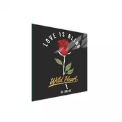 shumee STEKLENA ZAŠČITNA PLOŠČA ZA ŠTEDILNIK 50x52 ROSE