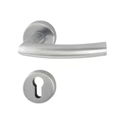 HOPPE garnitura kljuk TRONDHEIM, z rozeto cilinder, 37-42 mm, inox mat