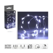 Rayher.	 Baterijska svetlobna veriga s časovnikom, 20 LED