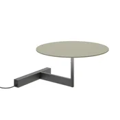 Vibia Ploščata namizna svetilka LED višine 16 cm zelena L1 - Dnevna soba/jedilnica - Skandinavski - zelena, črna - Kovina
