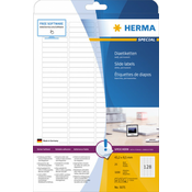 Herma etikete 43X8,5, zaobljene ivice A4/128 1/25 bela ( 02H5071 )